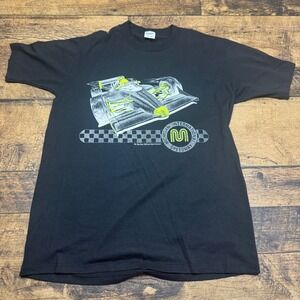 Vintage Velva Sheen Michigan Speedway Racing Graphic‎ Tee Shirt Adult L (M)